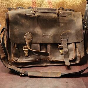 Vintage Leather Messenger Bag
